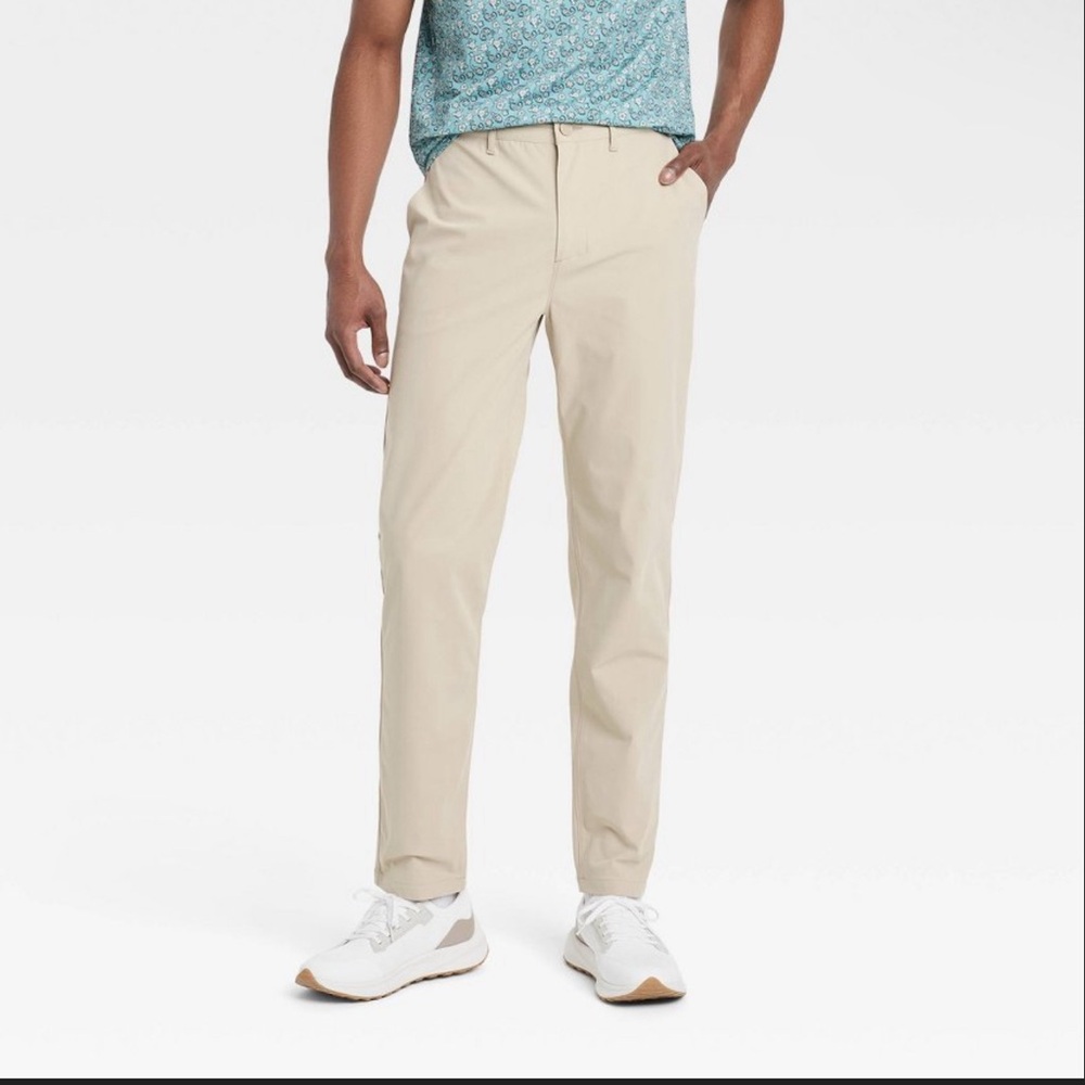 Men’s Lifestyle 360 Trouser Golf Pants Moisture Wicking 34 x 34 Zippered Pocket